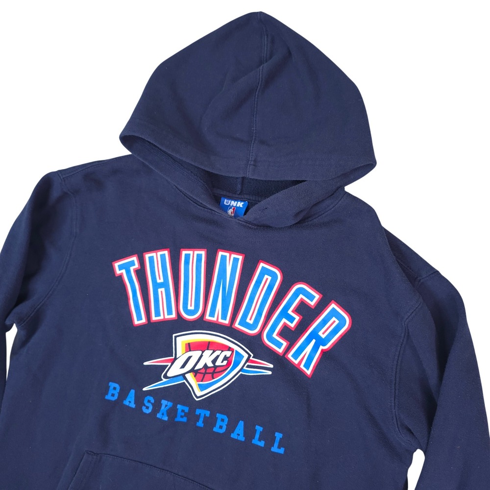 UNK NBA Oklahoma City Thunder Hoodie Mens Large Navy Blue Basketball Pullover